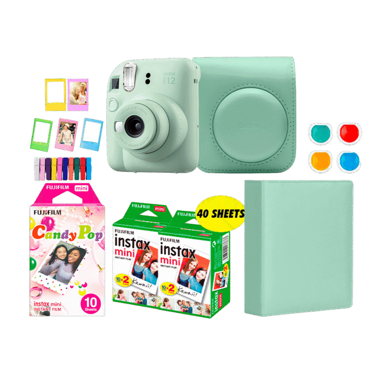 Cámara Fujifilm Intax Mini 12 + 50 Paper + Accesories (Combo C)